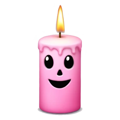 Light pink magic candle Halloween  sticker