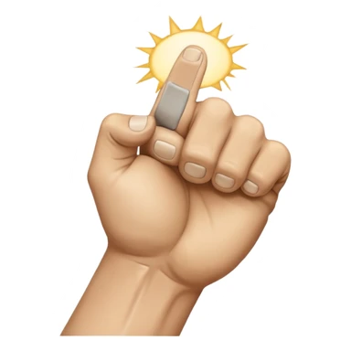 vack of veiny fist rearview sticker