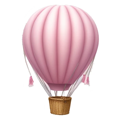 pastel pink hot air balloon  sticker