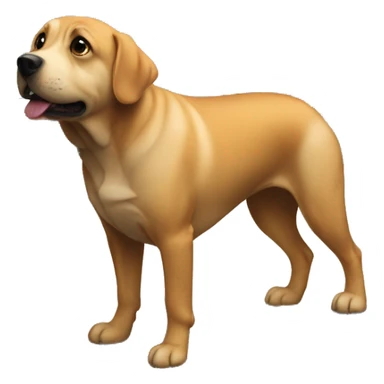 Dog with big ass sticker