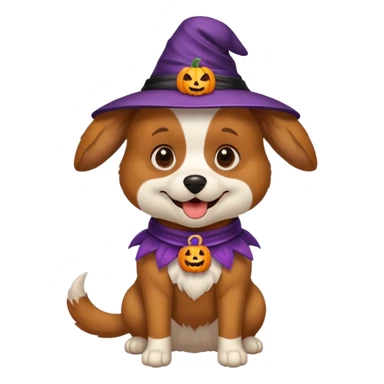 haloween dog sticker
