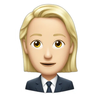 Vladimir poutine et Marine Lepen sticker