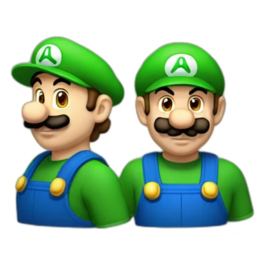 Luigi y Mario  sticker