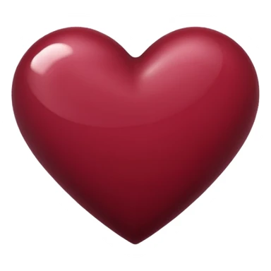maroon heart sticker