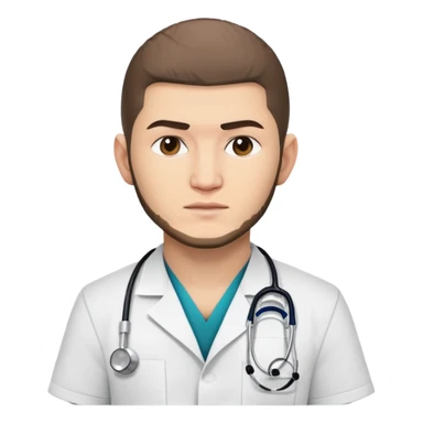 Khabib Nurmagomedov in a doctor's uniform. sticker