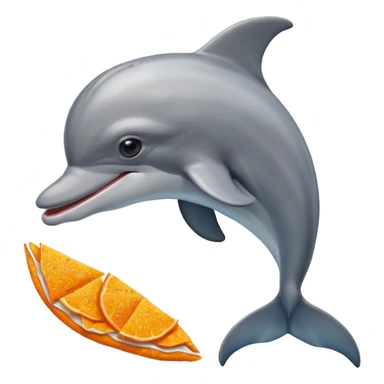 Very sad dolphin eating Doritos  sticker