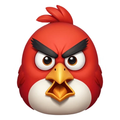 the killer angry bird red sticker