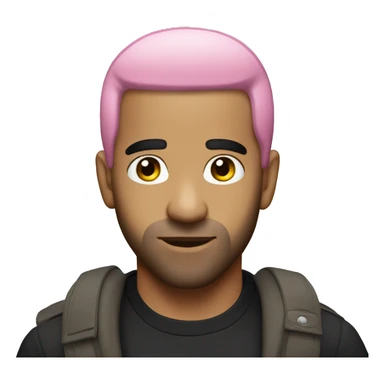 drake with pink hair sticker