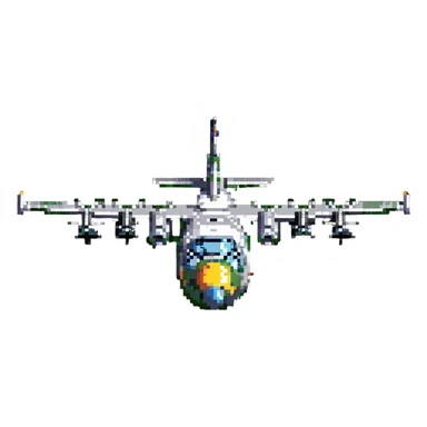 AC-130 gunship aircraft flying sticker