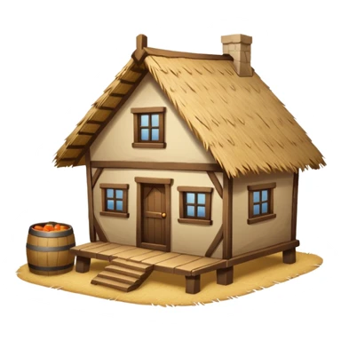 old times primitive house sticker