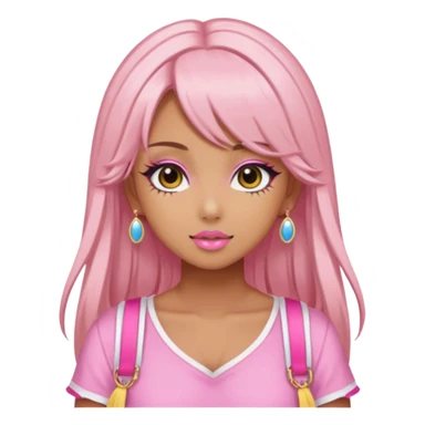 Pink Aesthetic Gyaru Summer Girl sticker