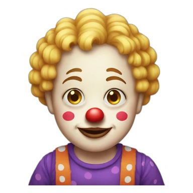 clown-with-downsyndrome sticker