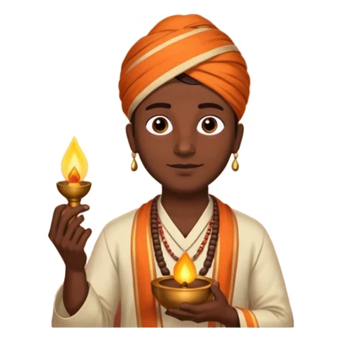 diwali man with diwali sticker