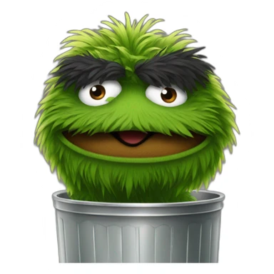 oscar the grouch sticker