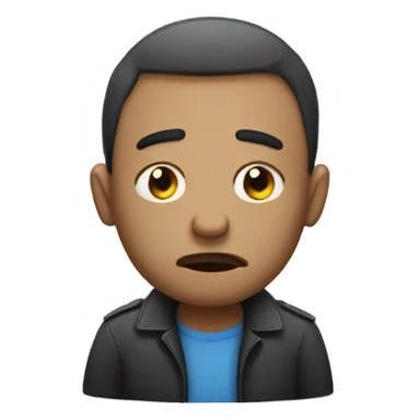 un hombre triste  sticker