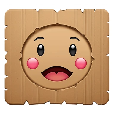 homeless cardboard sign icon sticker