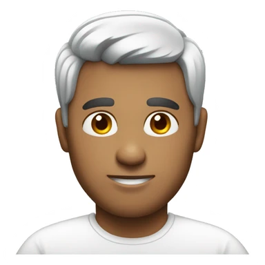 Men with white shirt sticker