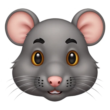 rat with black mustache sticker