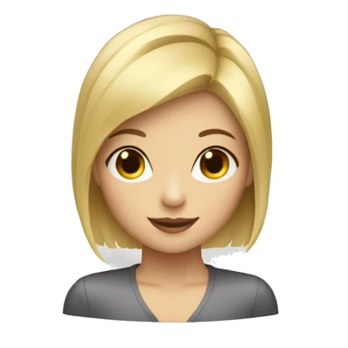 short hair blonde girl playing piano sticker