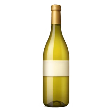 Bottle of white wine sticker