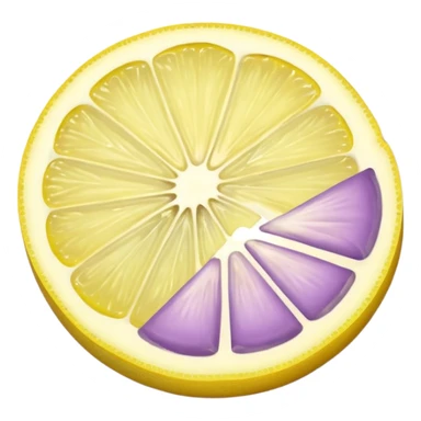 Pastel purple lemon slice  sticker