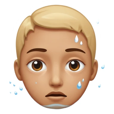 Tête qui se boit dans l’eau sticker