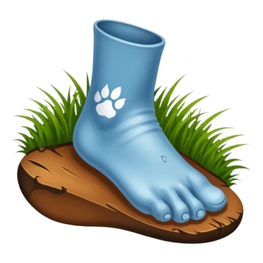 An image of a Tar heel foot sticker