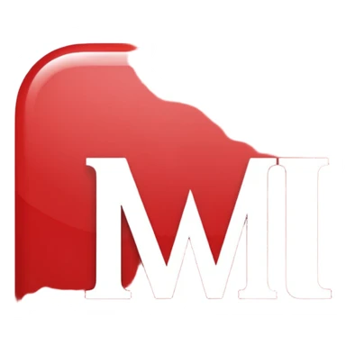 red square typed in it (NMU) sticker