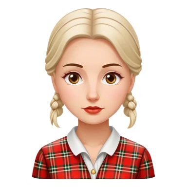 patriot polish european woman simple patriot politician modern poland traditional plaid sticker