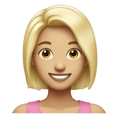 happy blond after a showr sticker