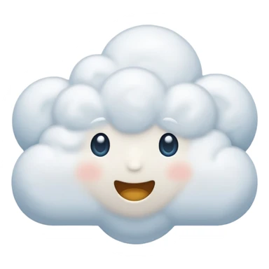 faceless cloud sticker
