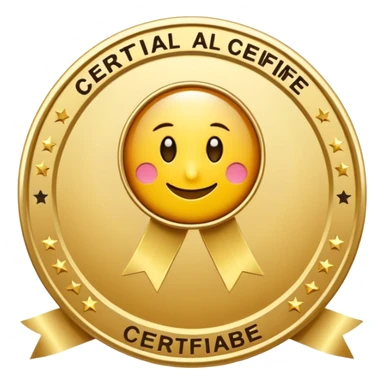 Badge de certifié pour une personalité sélèbre sticker