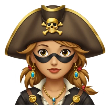 Lady Pirate With Coins sticker