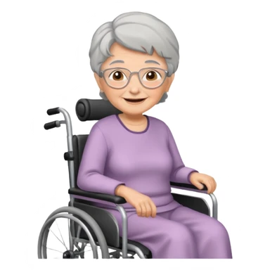grandma on wheelchair sticker