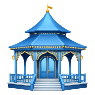 blue wedding pavillion sticker