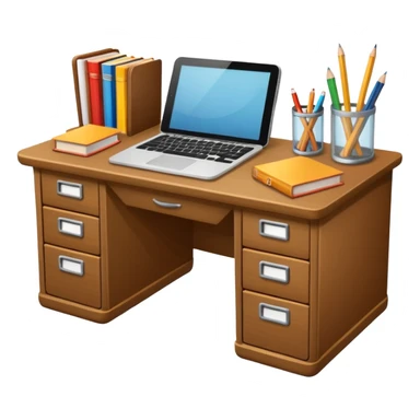 school teacher's desk sticker