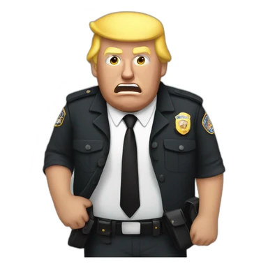 trump-getting-arrested sticker