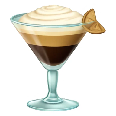 Cute espresso martini in vintage glass sticker
