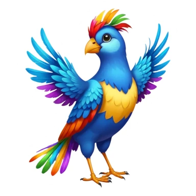 artist bird full body sticker