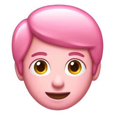 Pink messenger icon sticker