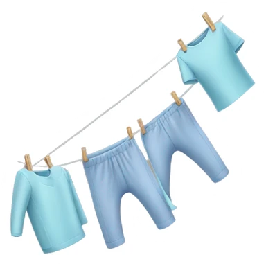 folding clothes line  sticker