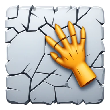 Scratches down a wall that look like it’s from an animal  sticker