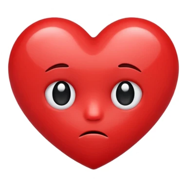 Cute sad heart sticker