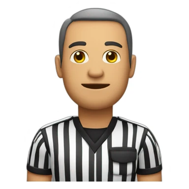 football referee two arms straight over head sticker