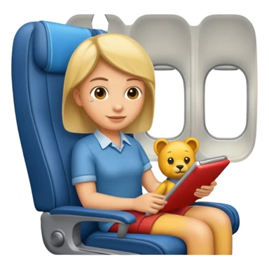 passanger in plane seat sticker