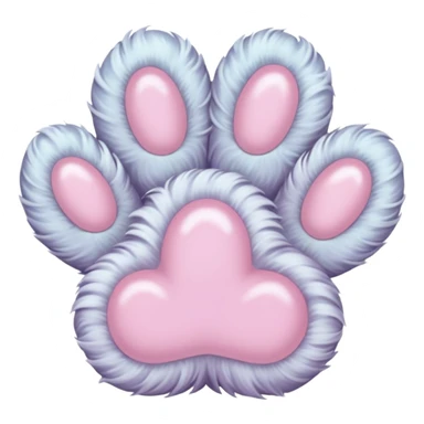 a very light pale pastel #ffbe8c pawprint sticker