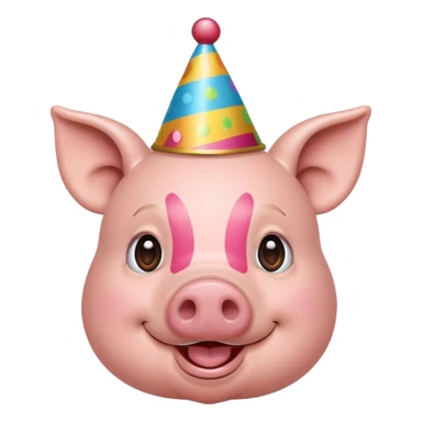 pig birthday sticker