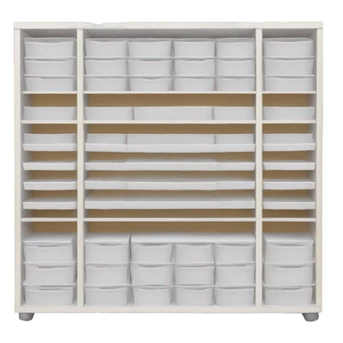 white sandpaper storage organizer slots  sticker