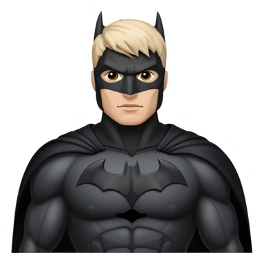 Batman a light tone man with a dark batman suit  sticker