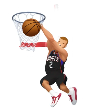 Blake griffin dunking basketball on lil peep sticker